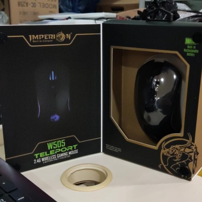 Jual Imperion Gaming Mouse Wireless W505 Teleport Rechargeable | Shopee ...
