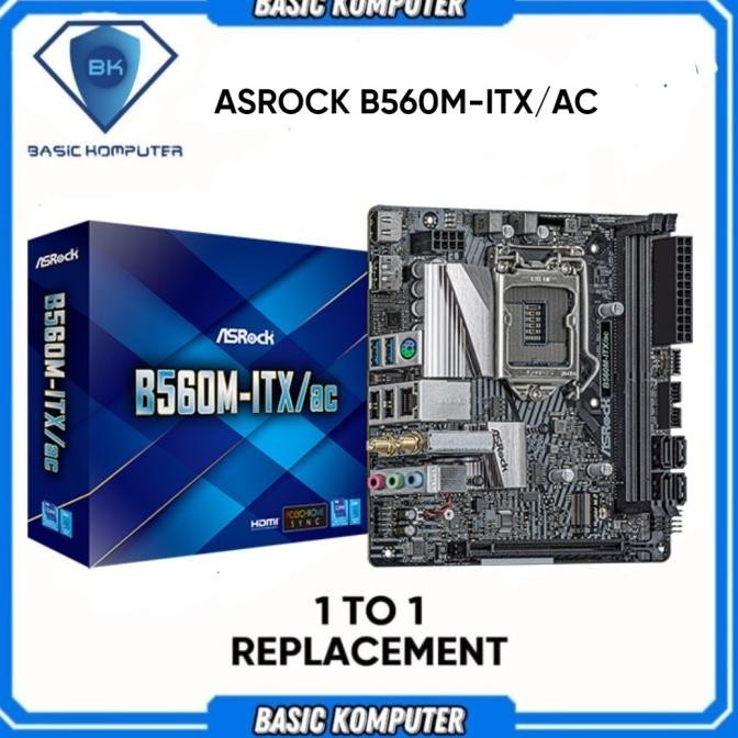 Jual Asrock B560m Itx Ac Lga1200 B560 Ddr4 Garansi 3 Tahun