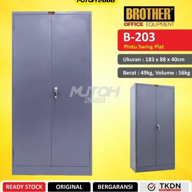 Jual New Tkdn Brother B-203 Lemari Arsip Besi Pintu Swing Plat ...