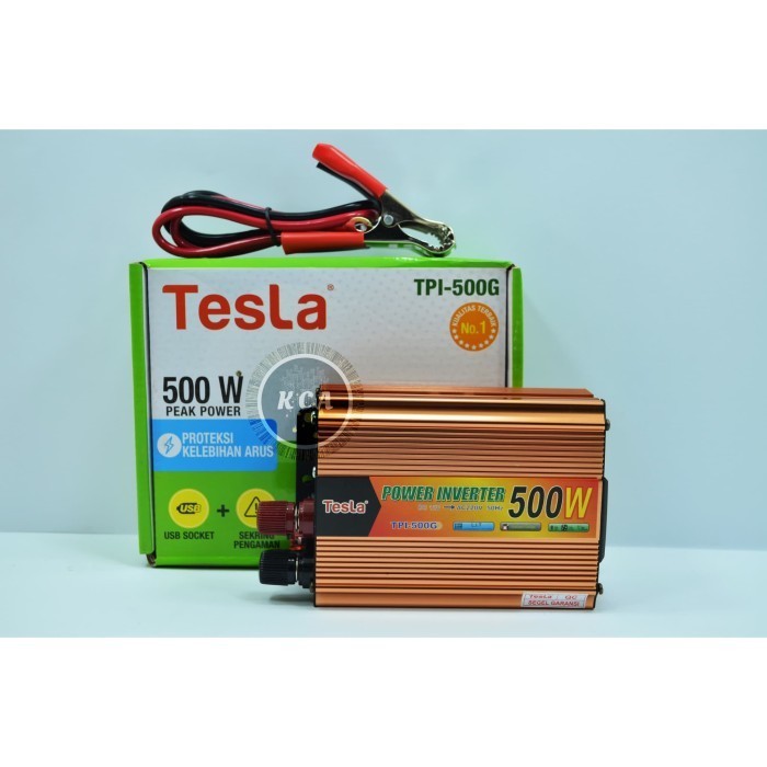Jual Power Inventer 500W 12v TPI-500G DC ke AC Tesla | Shopee Indonesia
