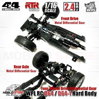 Jual WPL D64 D64-1 RC HARD BODY 4WD 2.4GHZ 1/16 RTR CRAWLER CAR ...