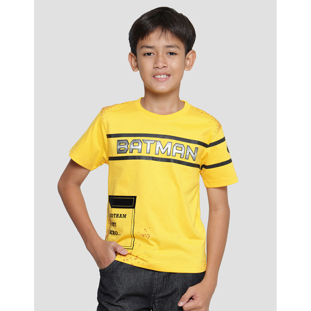 Little M Henley Texture Kaos Lengan Pendek Anak Laki-Laki main image 0