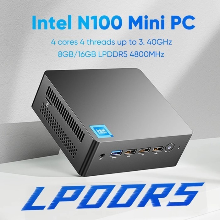 Jual N9N Mini PC Intel N100 8GB DDR5 256GB SSD Dual Display HDMI+DP ...