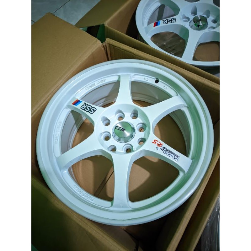 Jual velg ssr type c r16 white dobel pcd 4x100/114 kondisi baru ...