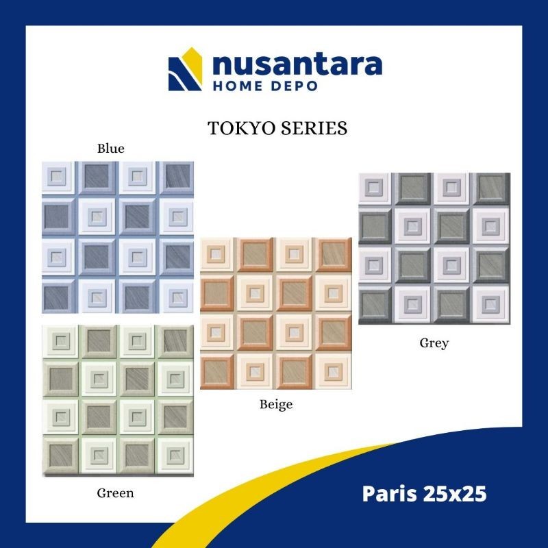 Jual Keramik Lantai Paris First Grade Rustickasar Ukuran 25x25 Tokyo