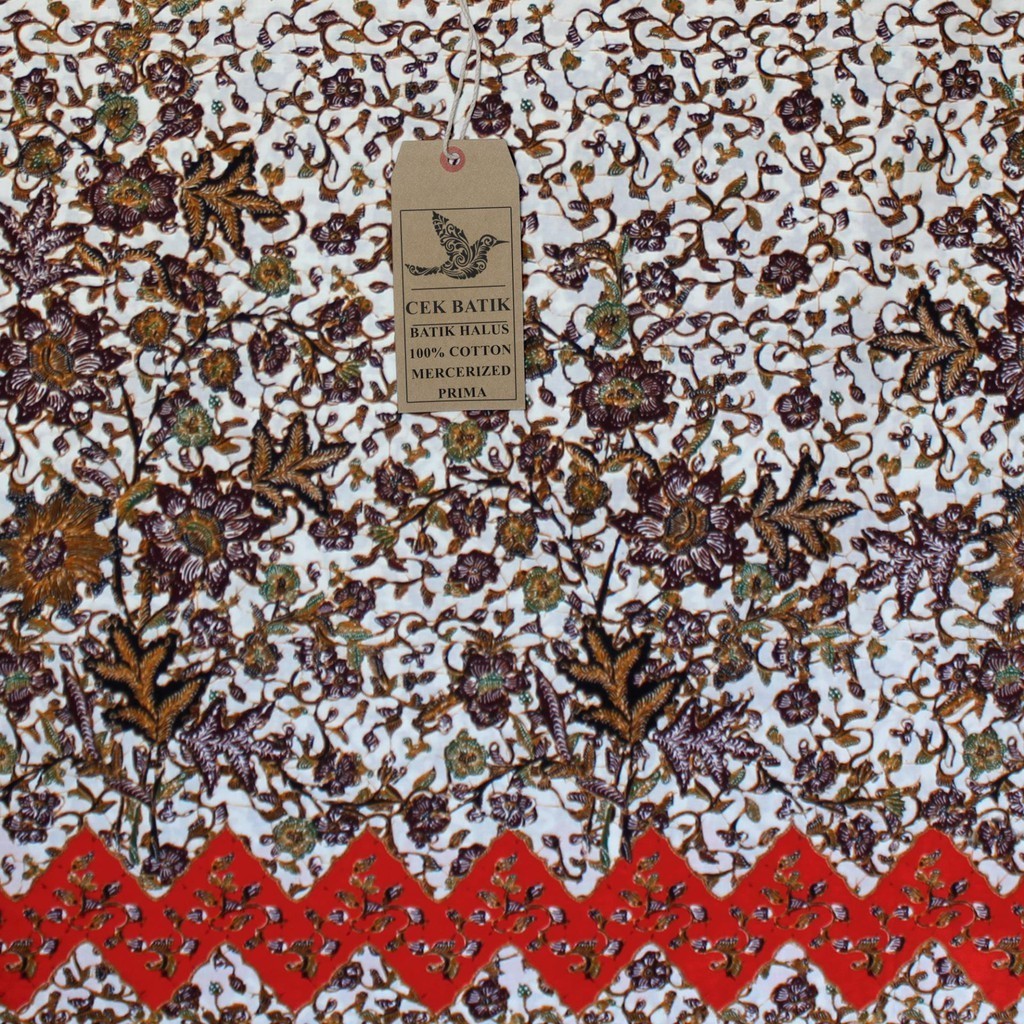 Jual Kain Batik - Motif Rang-Rang Madura (Dasar Putih) | Shopee Indonesia
