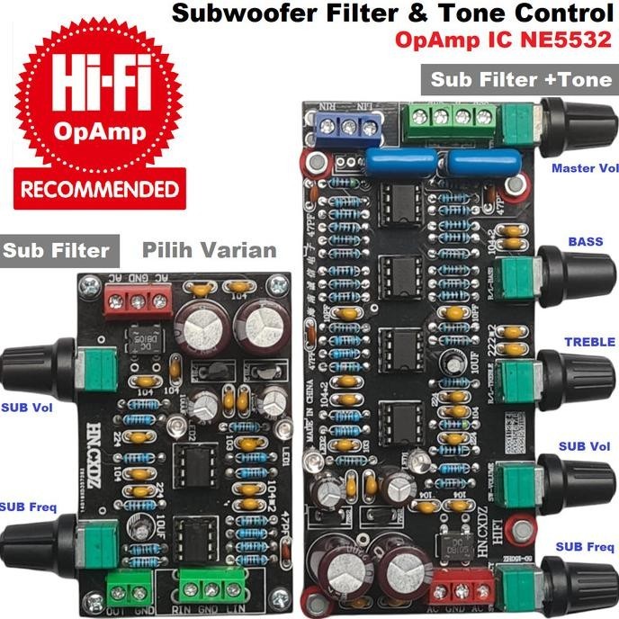 Jual Hifi 2.1 Stereo+Subwoofer PreAmplifier Bass Tone Control Lfe