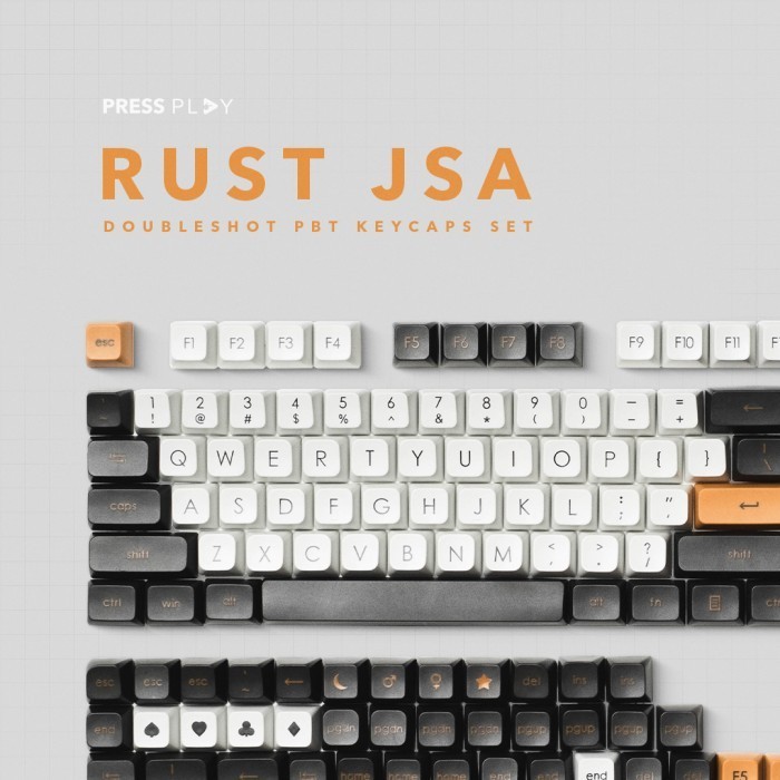 Jual Rust Jsa Doubleshot Pbt Keycaps Keycap Set | Shopee Indonesia
