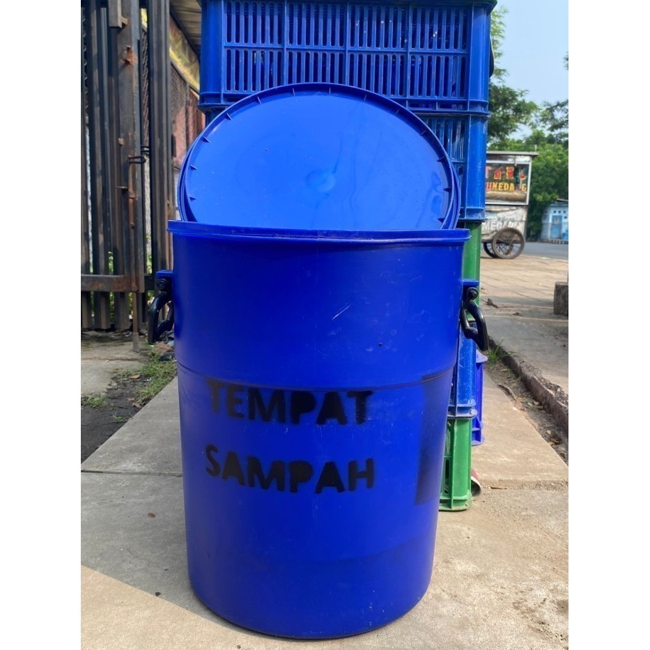 Jual Tempat Sampah Gentong Air Tong Biru Tong Sampah Drum Murah And Serbaguna 50l Ori Original 0995