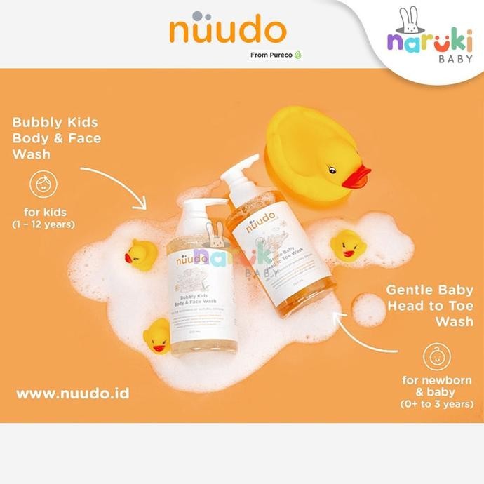 Jual KG Nuudo Baby Head To Toe / Bubbly Kids Body & Face Wash 250ml by ...