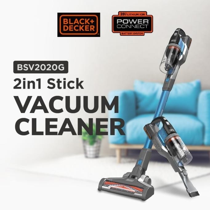 Jual Black+Decker Stick Vacuum Cleaner 18V Removable Battery (Bsv2020G ...