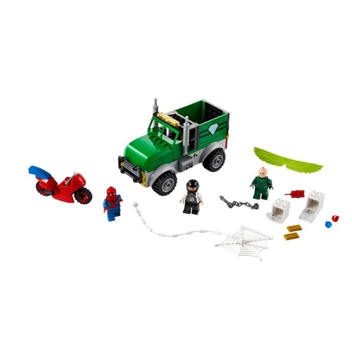 Jual Lego Marvel Spiderman 76147 Vulture'S Trucker Robbery Spider Man ...