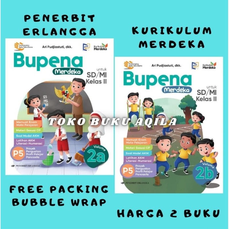 Jual Paket Bupena Merdeka Volume 2A & 2B Kelas 2 SD/MI Erlangga ...