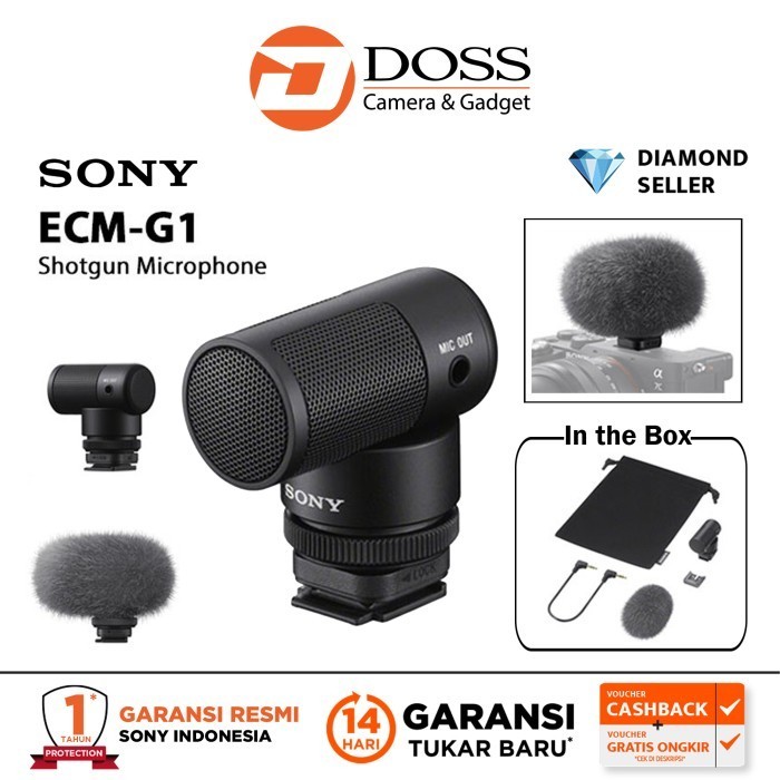 Jual Sony ECM-G1 Shotgun Microphone Sony ECM G 1 Mic | Shopee Indonesia