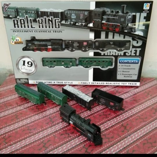 Jual MAINAN KERETA API RAIL KING - 19 PCS | Shopee Indonesia