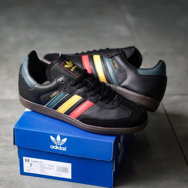 Jual Adidas Samba OG Rasta Pack Core Black || 100% BNIB | Shopee Indonesia