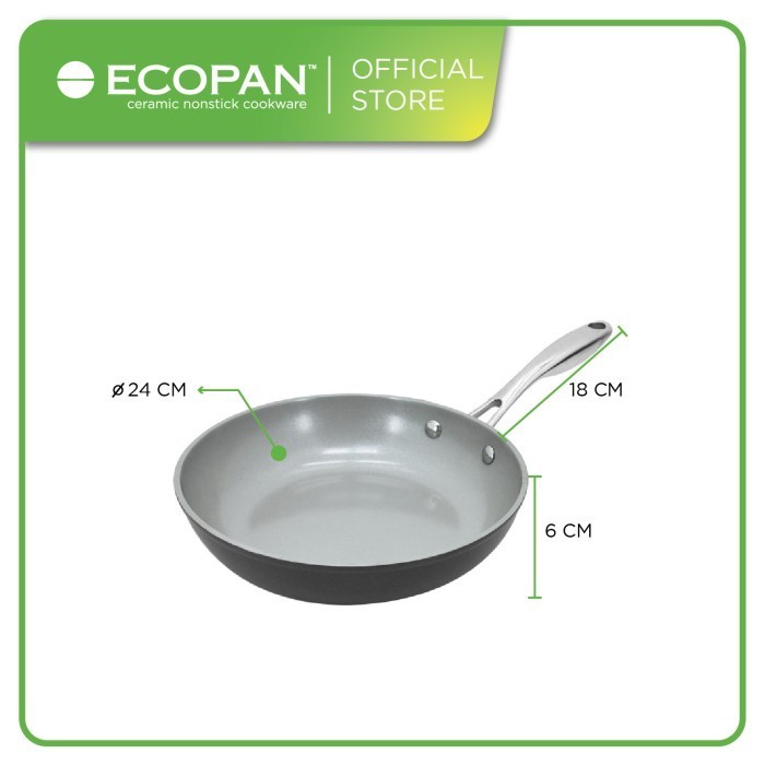 Jual Ecopan Profile Frypan 24Cm / Wajan Keramik Anti Lengket | Shopee ...