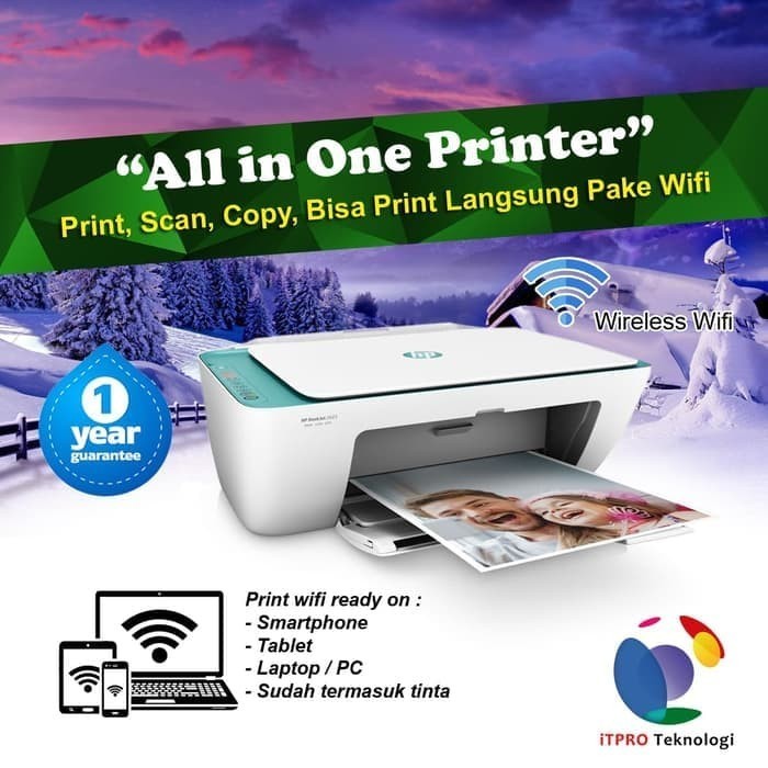 Jual TERBARU - HP DeskJet 2623 Wifi Printer All in one (Print, Scan ...