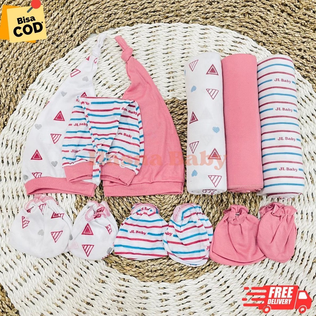 Jual 4 In 1 Bedong Pernel Bayi Baru Lahir, Sarung Tangan Kaki Kupluk ...