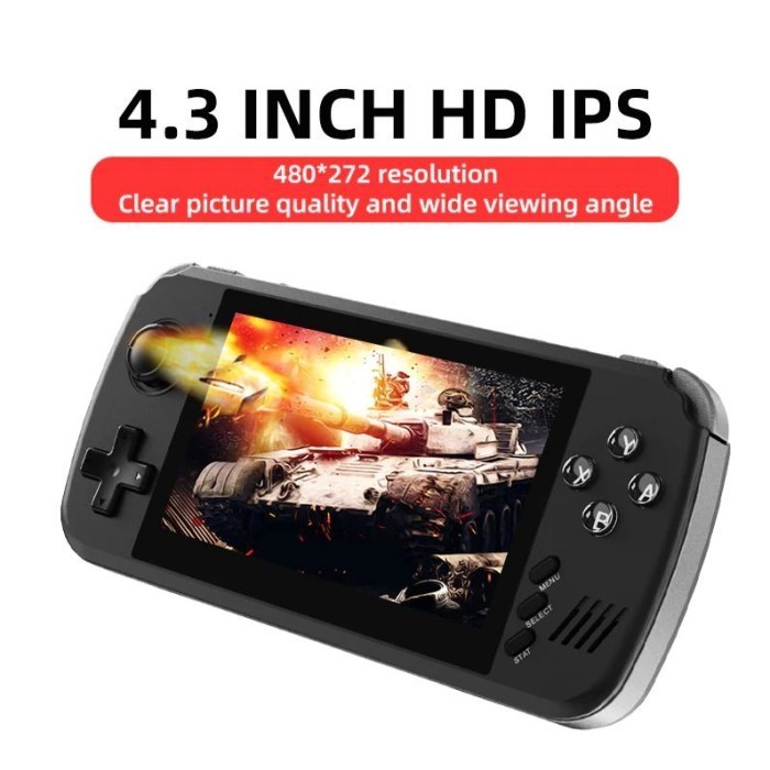 Jual Powkiddy X39 Pro Handheld Video Game Console Retro 4.3 Inch Ips ...