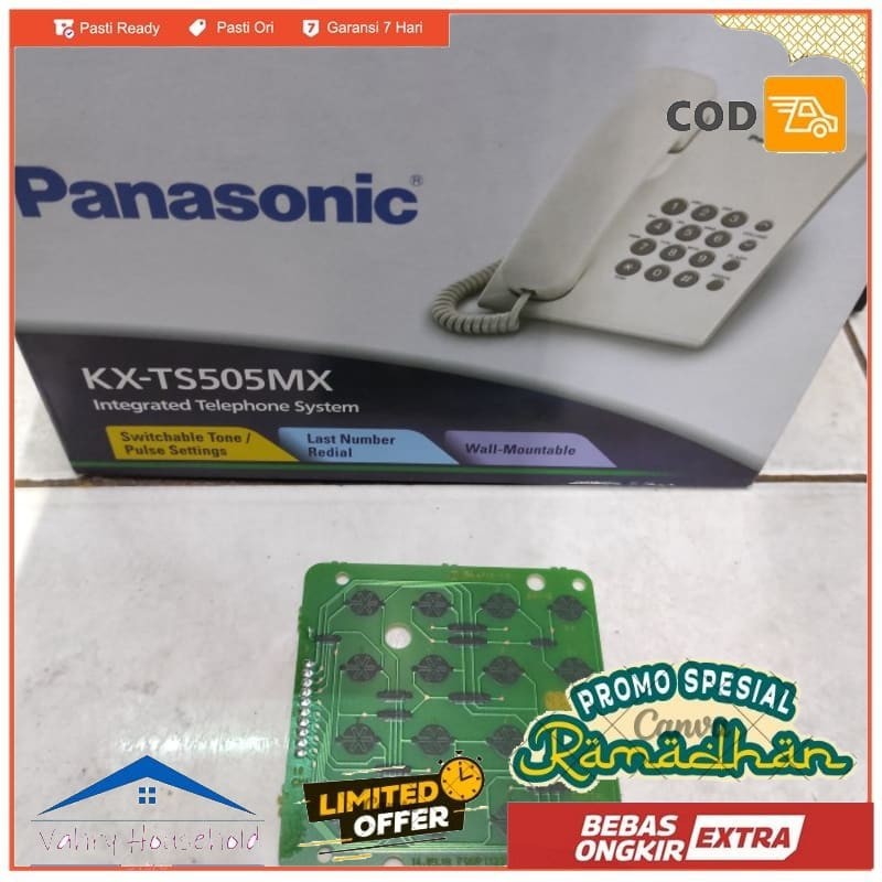 Jual Modul Karet Tombol Angka Panasonic Kx Ts505mx Telephone Kantor