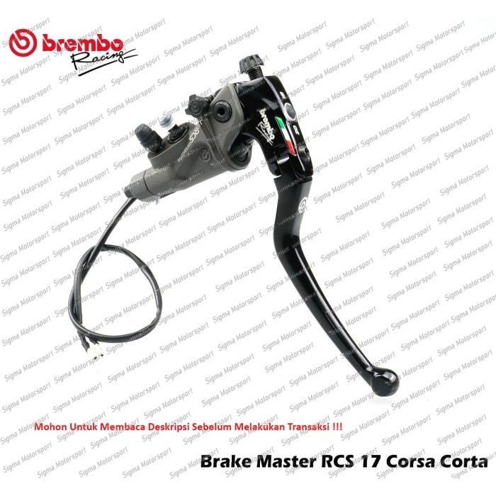 Jual Master Rem For Brembo RCS 15 16 17 Corsa Corta Original | Shopee ...