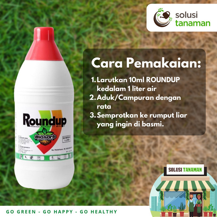 Jual Herbisida Roundup Sl Liter Herbisida Sistemik Pembasmi Rumput Shopee Indonesia