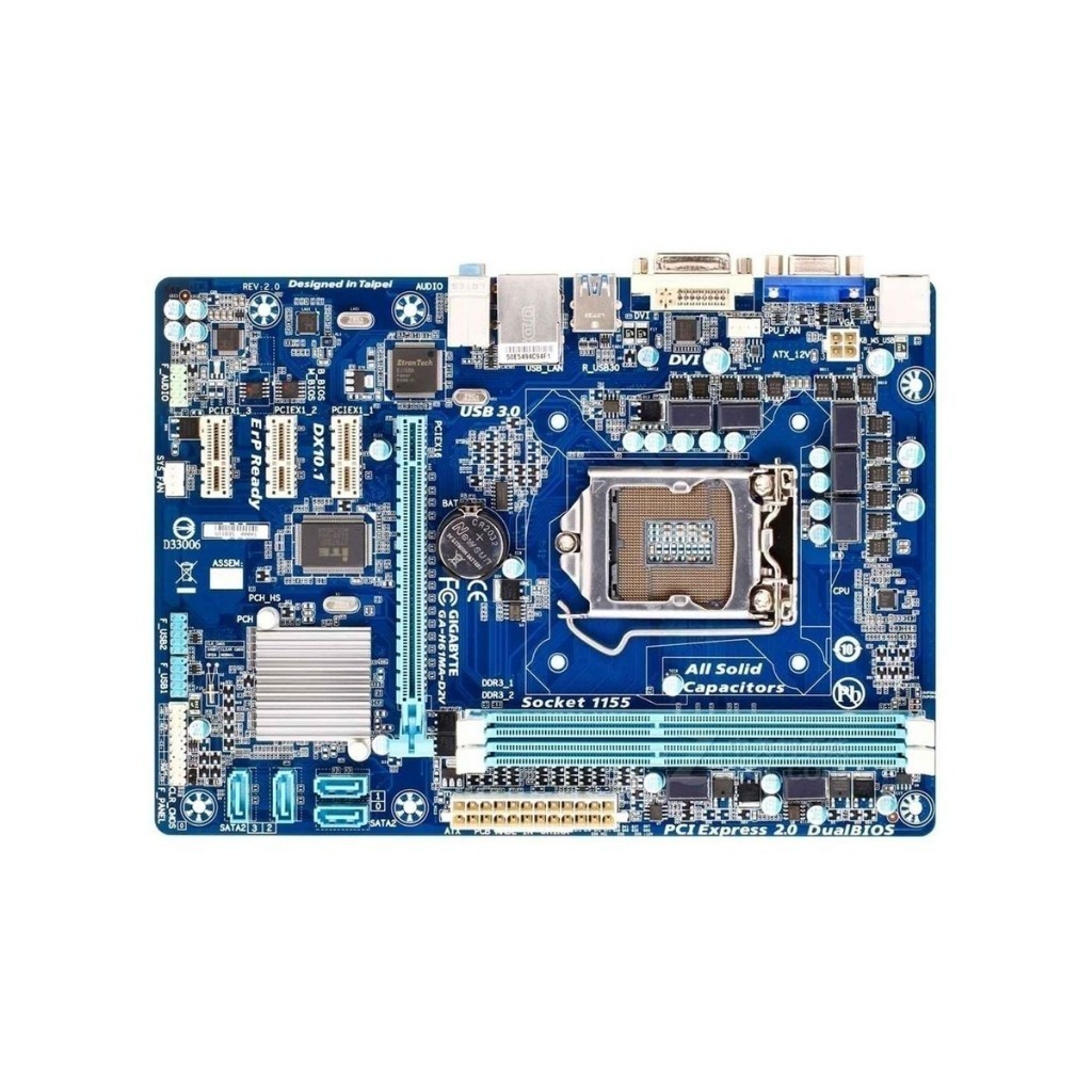 Jual Gigabyte GAH61MDS2 Motherboard H61M H61 DDR3 LGA 1155 Pin