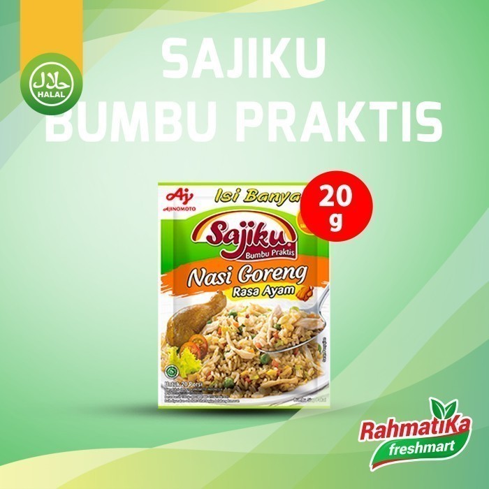 Jual Sajiku Bumbu Praktis Nasi Goreng Rasa Ayam 20 Gram Shopee Indonesia