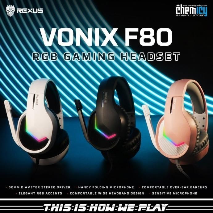 Jual Rexus Vonix F80 Rgb Gaming Headset Moonkayoong | Shopee Indonesia