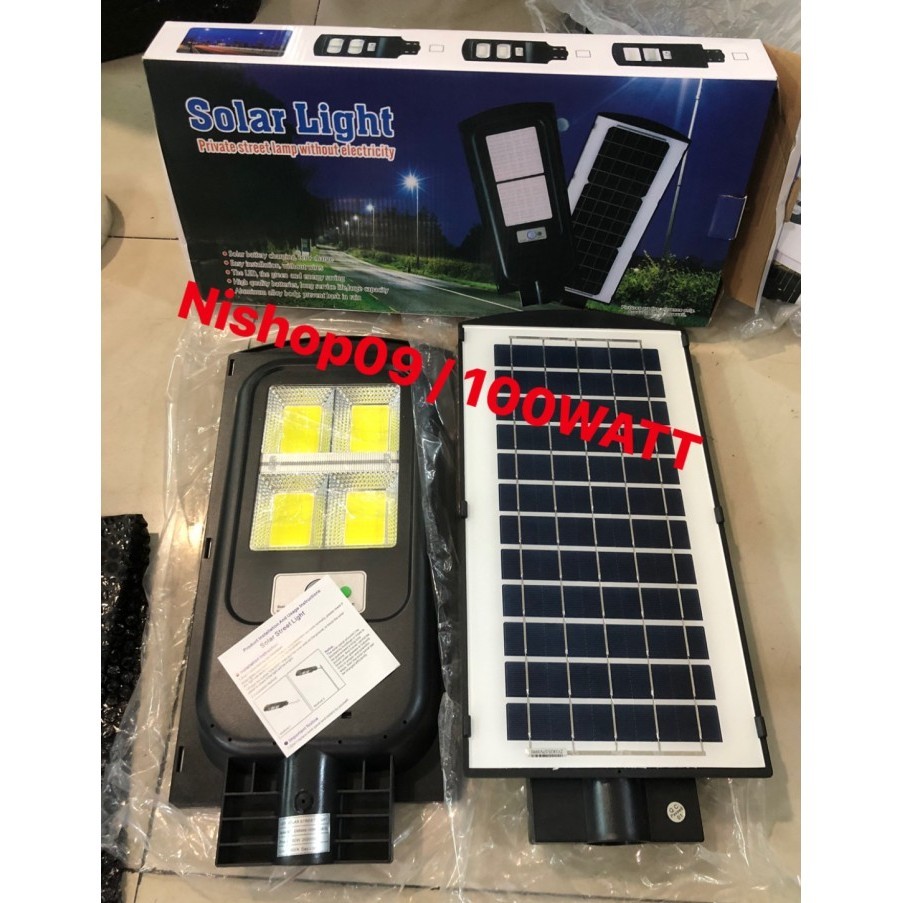 Jual Lampu Jalan Solar 100watt Pju Tenaga Surya Solar Cell Panel 100w