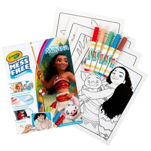 Jual Crayola Color Wonder - Moana Coloring Book Set | Shopee Indonesia