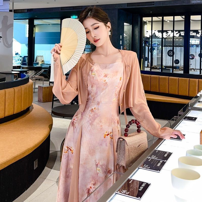 Jual Hanfu Modified Han Elements Dress Ancient Costume Flow Fairy Skirt ...