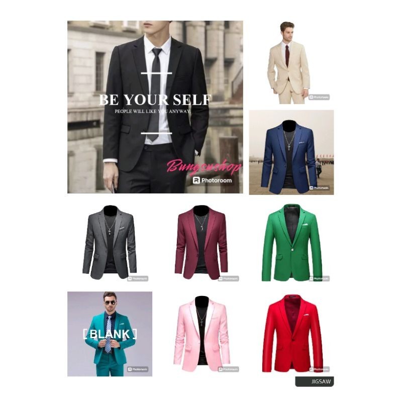 Blazer pria formal shop