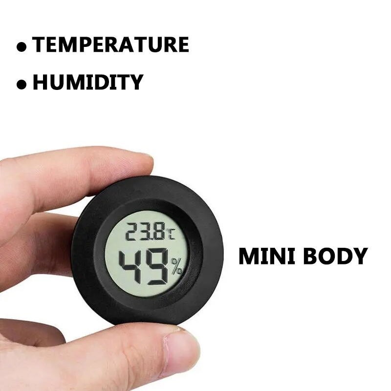 Jual Termometer Hygrometer Mini SP / Thermometer Digital LCD Bulat ...
