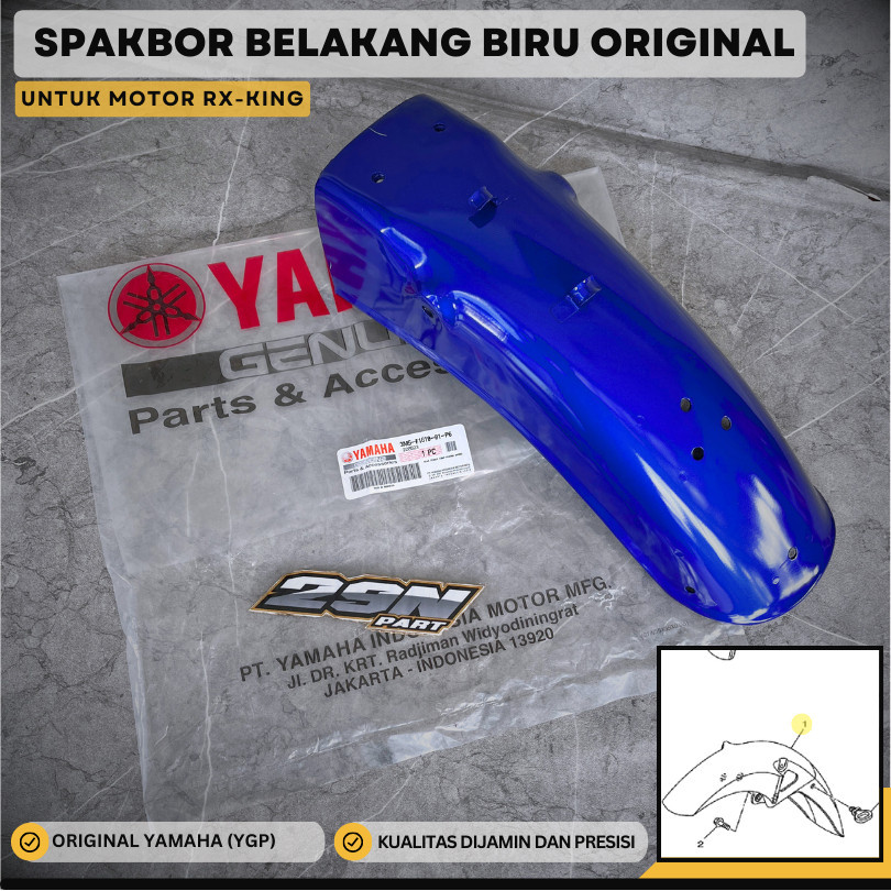 Jual Spakbor Slebor Belakang Rx King Rx King Biru Original M F