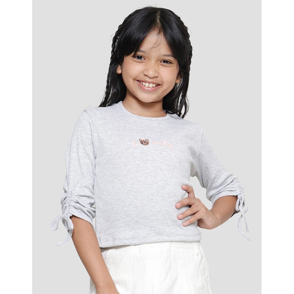 Little M Drawstring Sleeve Kaos Anak Perempuan 120719116