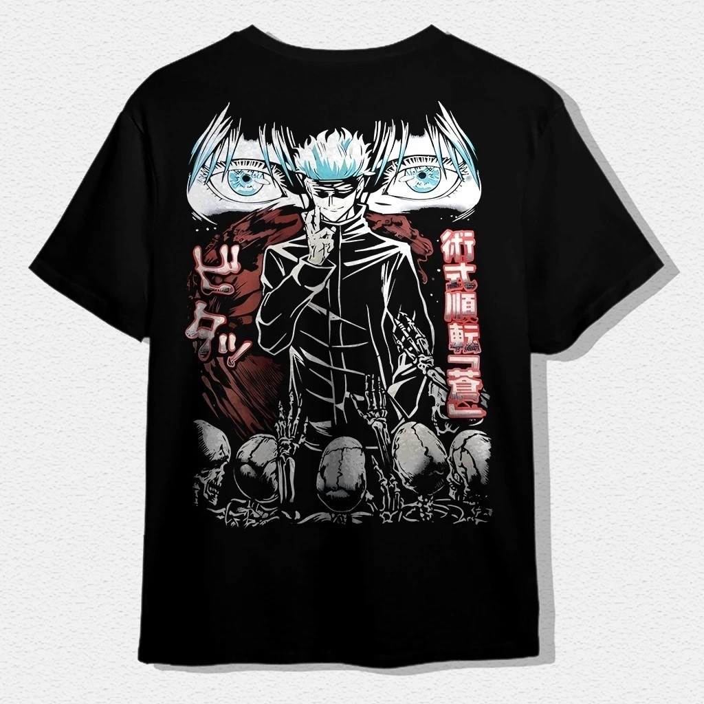 T-Shirt Jujutsu Kaisen Gojo Satoru dari CDDY.ID - Premium Streetwear Jepang yang Wajib Dimiliki!