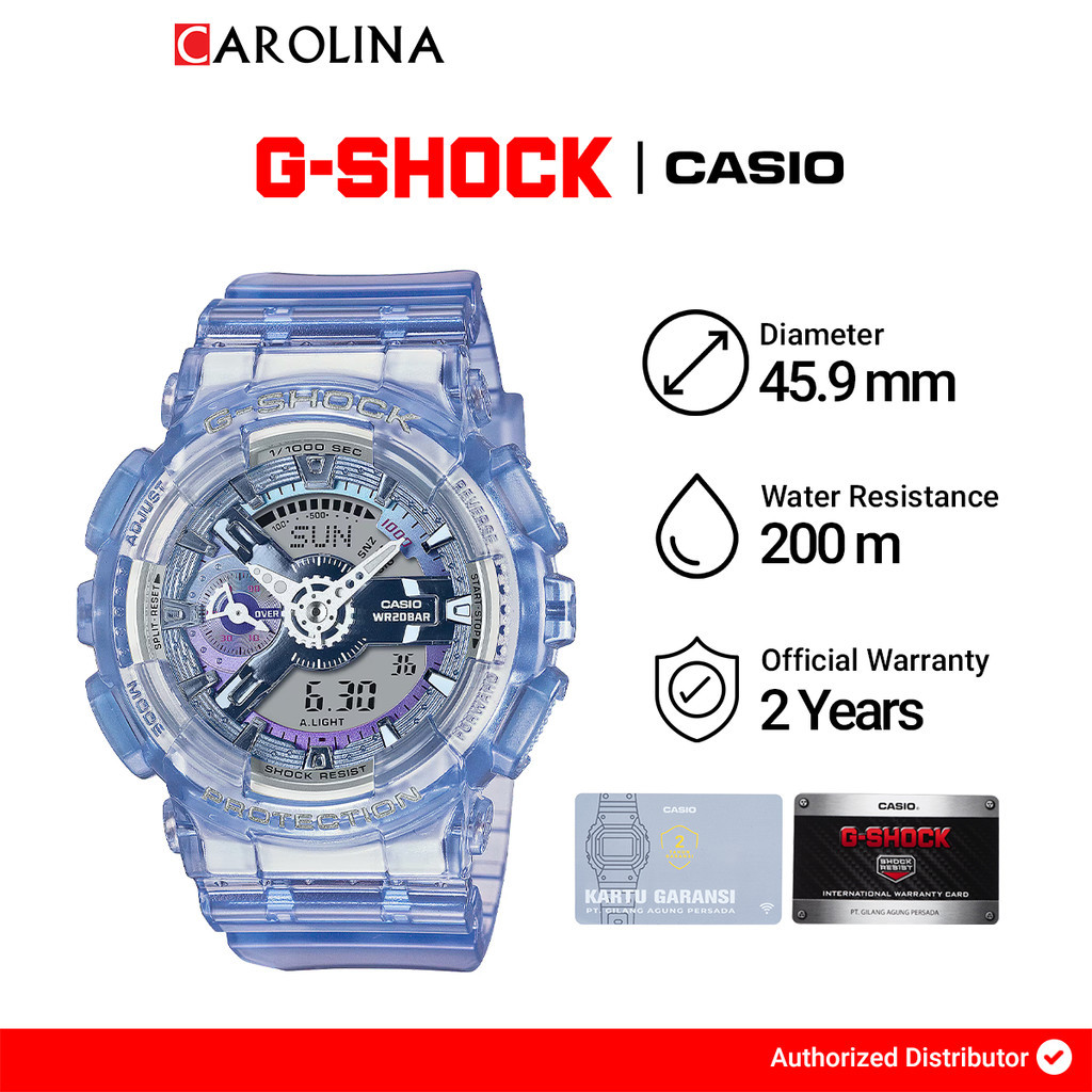 Jual Jam Tangan Wanita Casio G SHOCK GMA-S110VW-6A Future Virtual ...