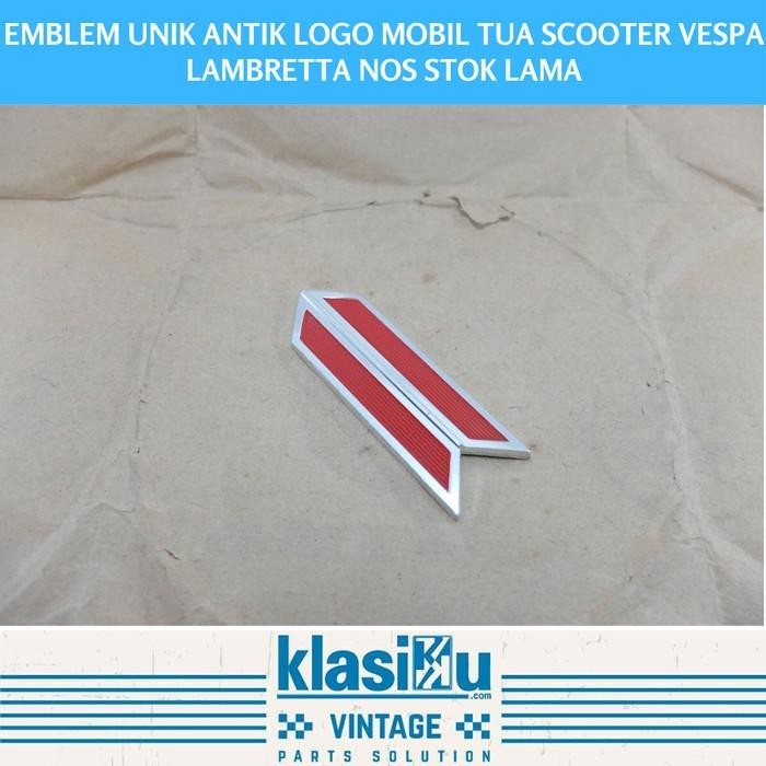 Jual Emblem Unik Antik Logo Mobil Tua Scooter Vespa Lambretta Nos stok ...