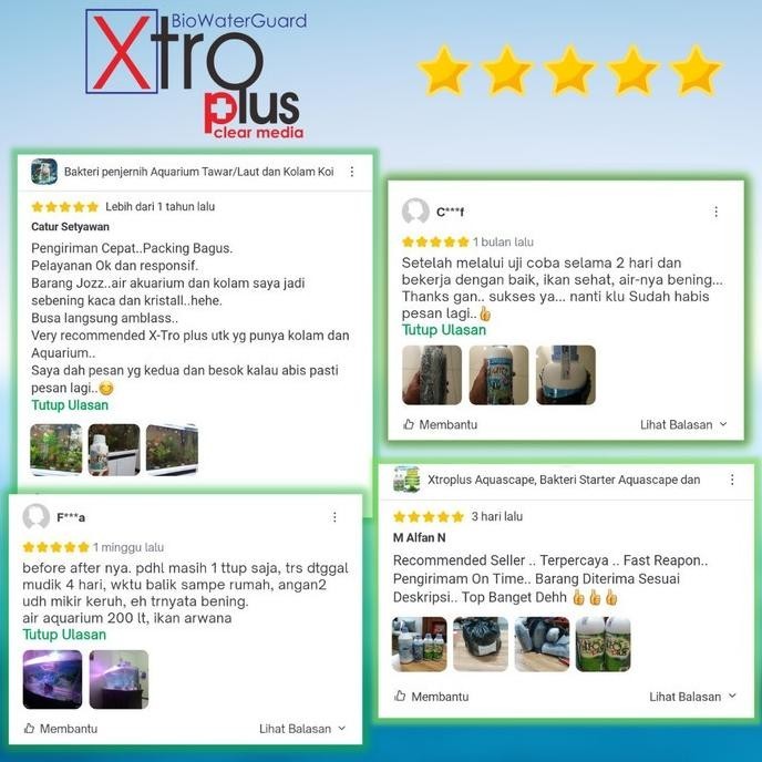Jual Xtroplus - Bakteri Penjernih Kolam Koi & Aquarium + Probiotik ...