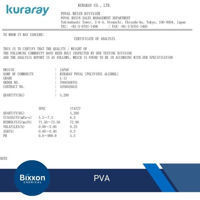 Jual Sale Polyvinyl Alcohol / Pva / Kuraray Poval Ex Japan @1Kg ...