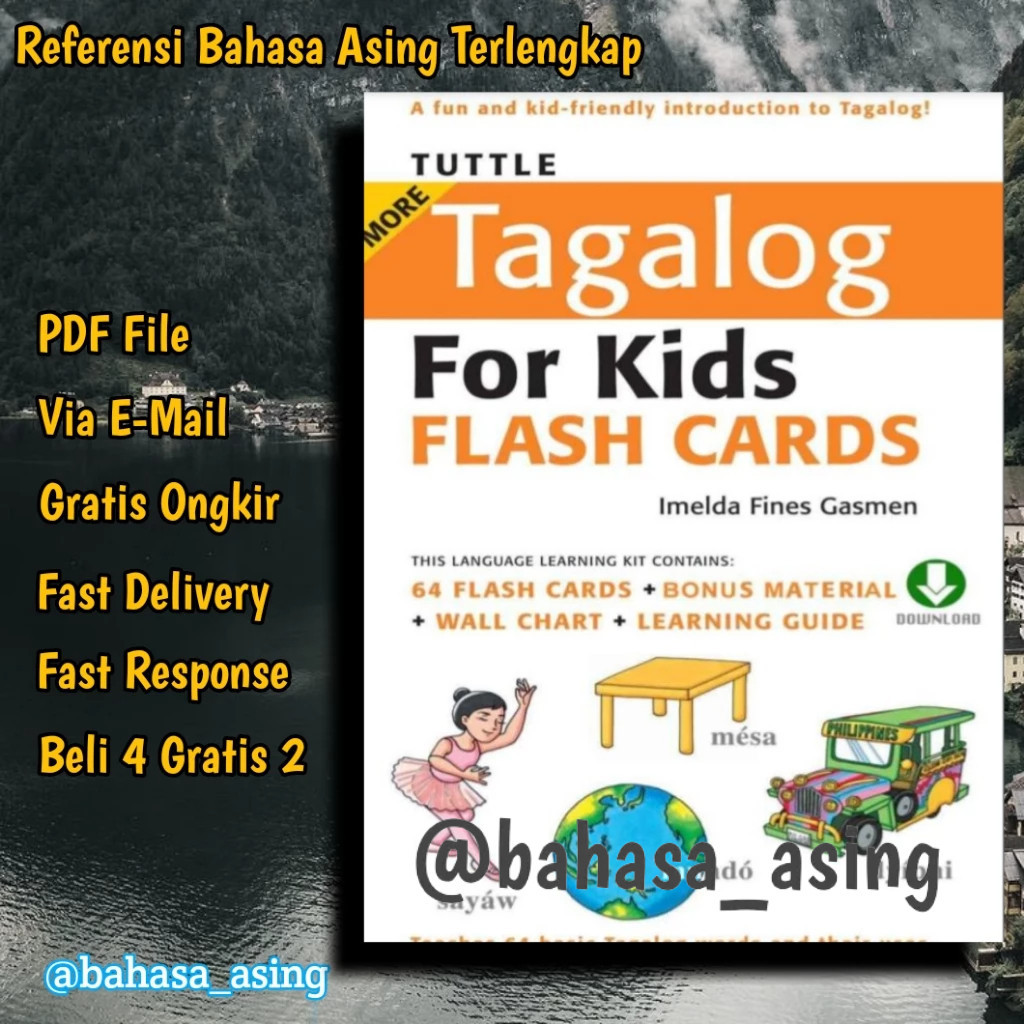 Jual Buku Bahasa Tagalog MoreTagalog Kids Flashcard + Audio | Shopee ...