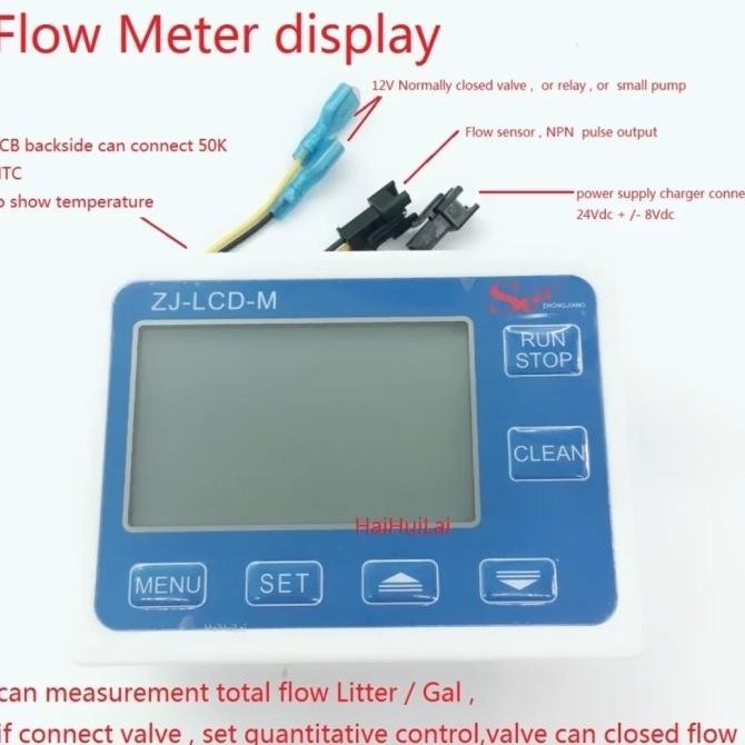 Jual Digital Flow Meter Control Lcd Display+Flow Sensor 1 