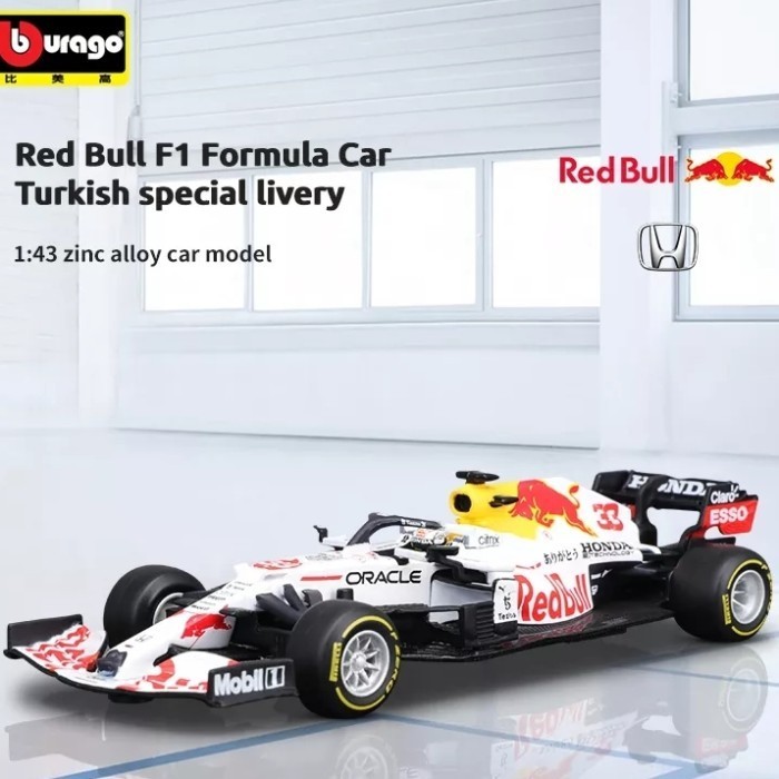 Jual BURAGO 1:43 F1 REDBULL RB16B LIVERY TURKEY GP #33 MAX VERSTAPPEN ...