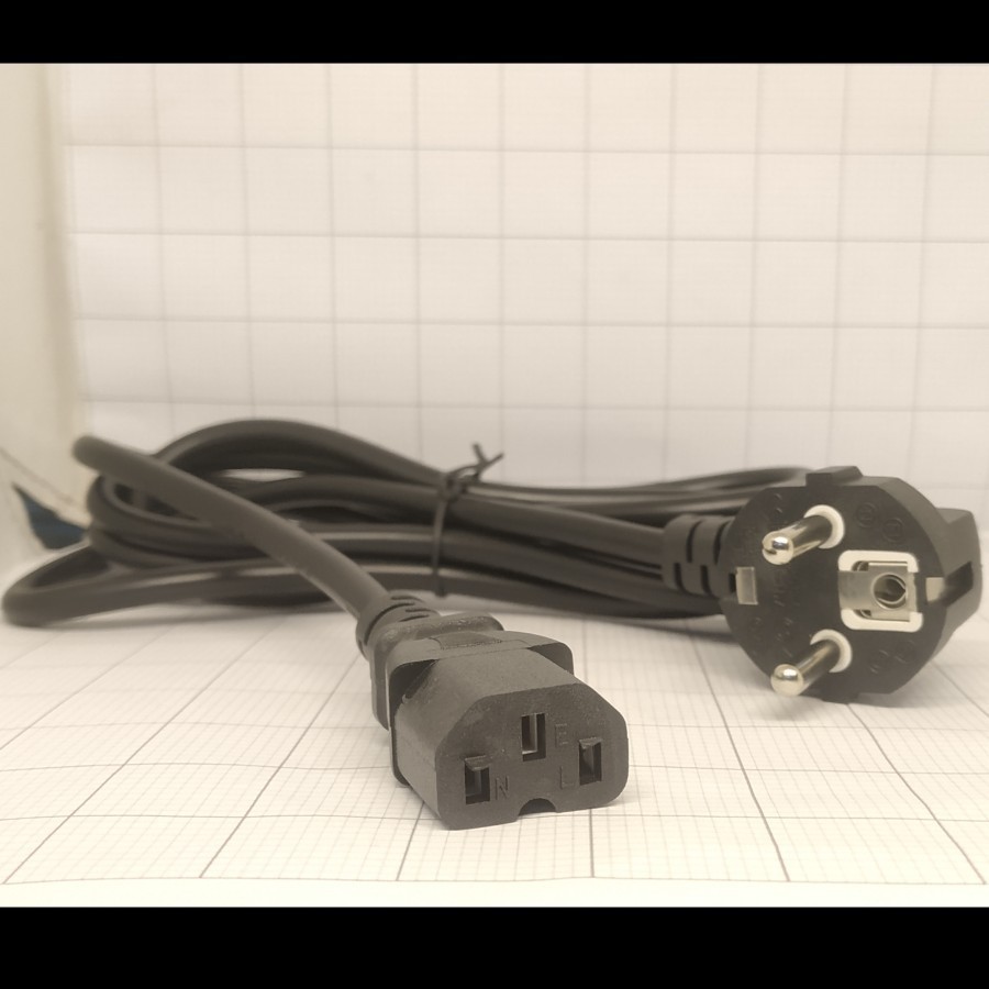 Jual Kabel AC Computer 1,8m / Kabel Power CPU Tebal 1,8m | Shopee Indonesia