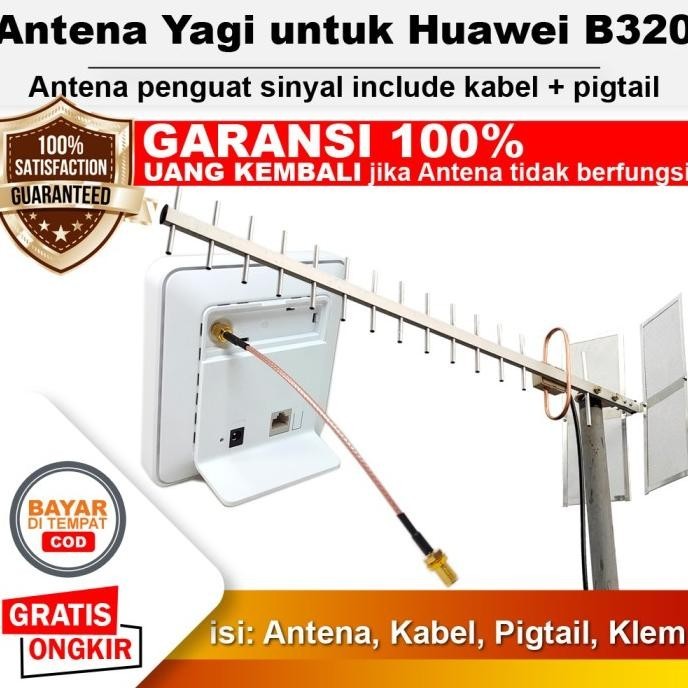 Jual Antena Yagi Extreme 3 Modem Router Wifi Huawei B320 Pengganti Star ...
