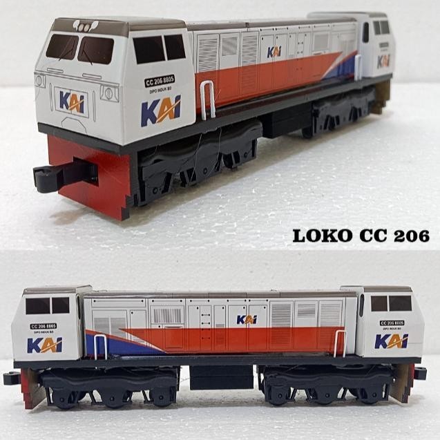 Jual Viral Mainan Miniatur Kereta Api Indonesia Lokomotif Gerbong