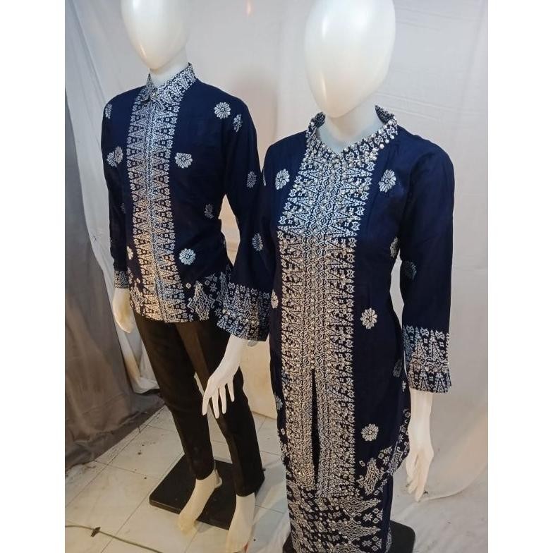 Jual RHH-1823 setelan songket model kebayak ada 4 warna/baju couple