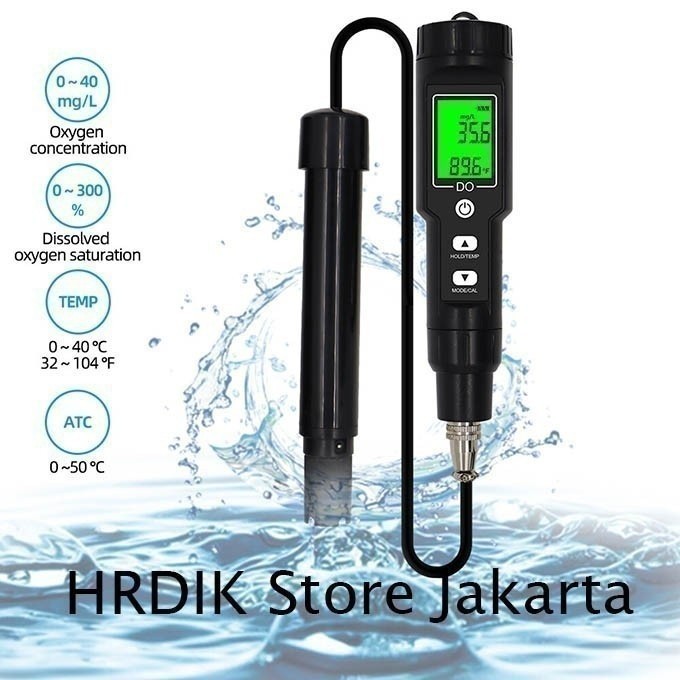 Jual Dissolved Oxygen Meter DO9100 DO Tester Oksigen Water Air Disolved ...